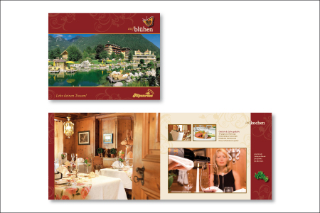 Wellnessresidenz Alpenrose ****superior 
 Hotel Katalog Sommer/Winter 2011, Titelseite und Innenteil